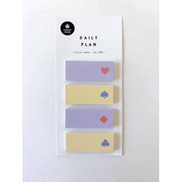 デイリープラン ふせん スワテリエ スクエア パープル 70【ロフト限定】