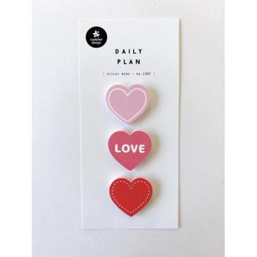 デイリープラン ふせん スワテリエ ハート ピンク 71【ロフト限定】