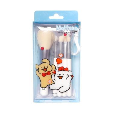 メイクブラシ5種キット モルチーズ&レトリバー ハート