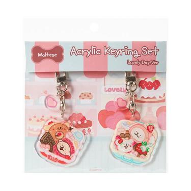 アクリルキーリング2個セット モルチーズ ラブリーデー
