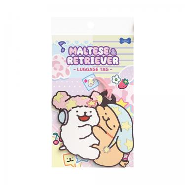 ラゲッジタグ モルチーズ&レトリバー カワイイワンコ