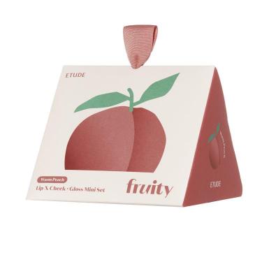 フルーティリップ&チークバーム ピーチ グレーズプランパーグロス付き セット【数量限定】